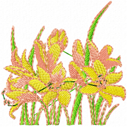 Flowers Embroidery Design 7